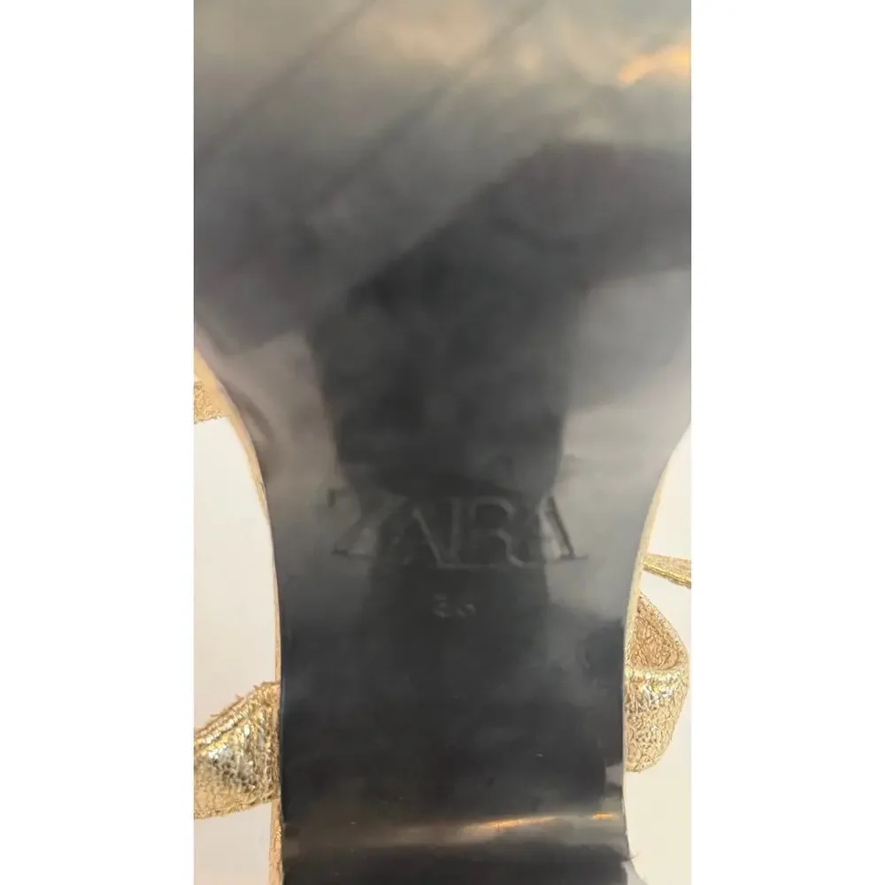 Zara metallic gold